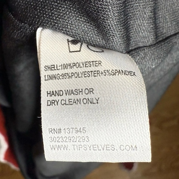 Tipsy Elves Santa Shift Dress Sequin Red White Trim Belted Christmas 1X NWT - Picture 11 of 12